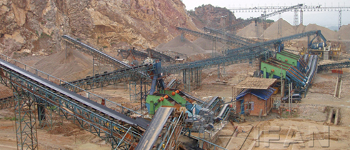 La chaîne de production du pierre de 200tph en Gansu provinc